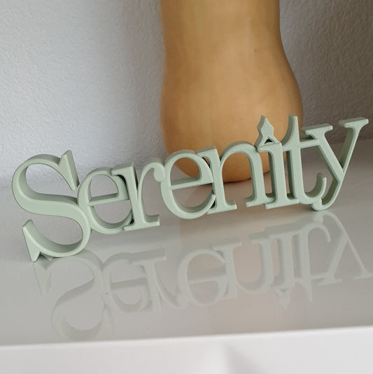 3D Text "Serenity"