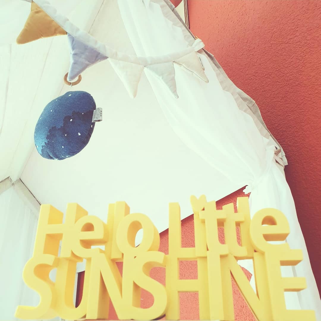 3D Text "Hello Little Sunshine + Name"